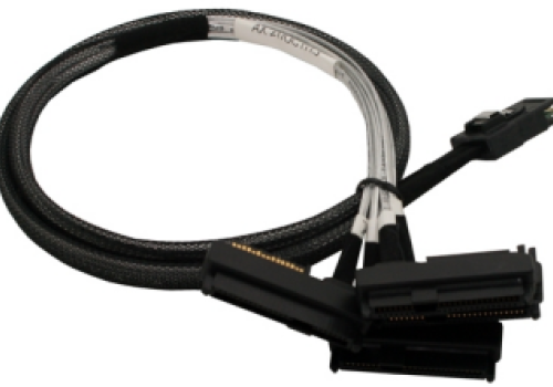Cáp Internal Mini SAS SFF-8087 to (4) SFF-8482 connectors with SATA Power 0.8M