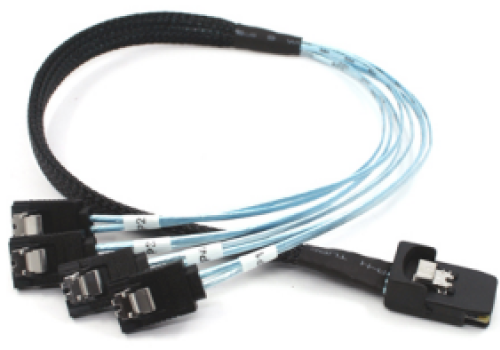 Cáp Mini SAS 36pin (SFF-8087) to 4XSATA cable Reverse cable, 0.5m