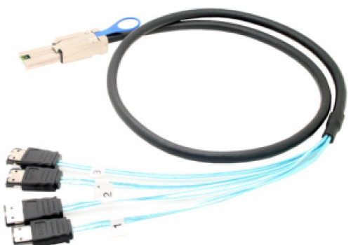 Cáp Mini SAS (SFF-8088) to (4) eSATA, 1.0m